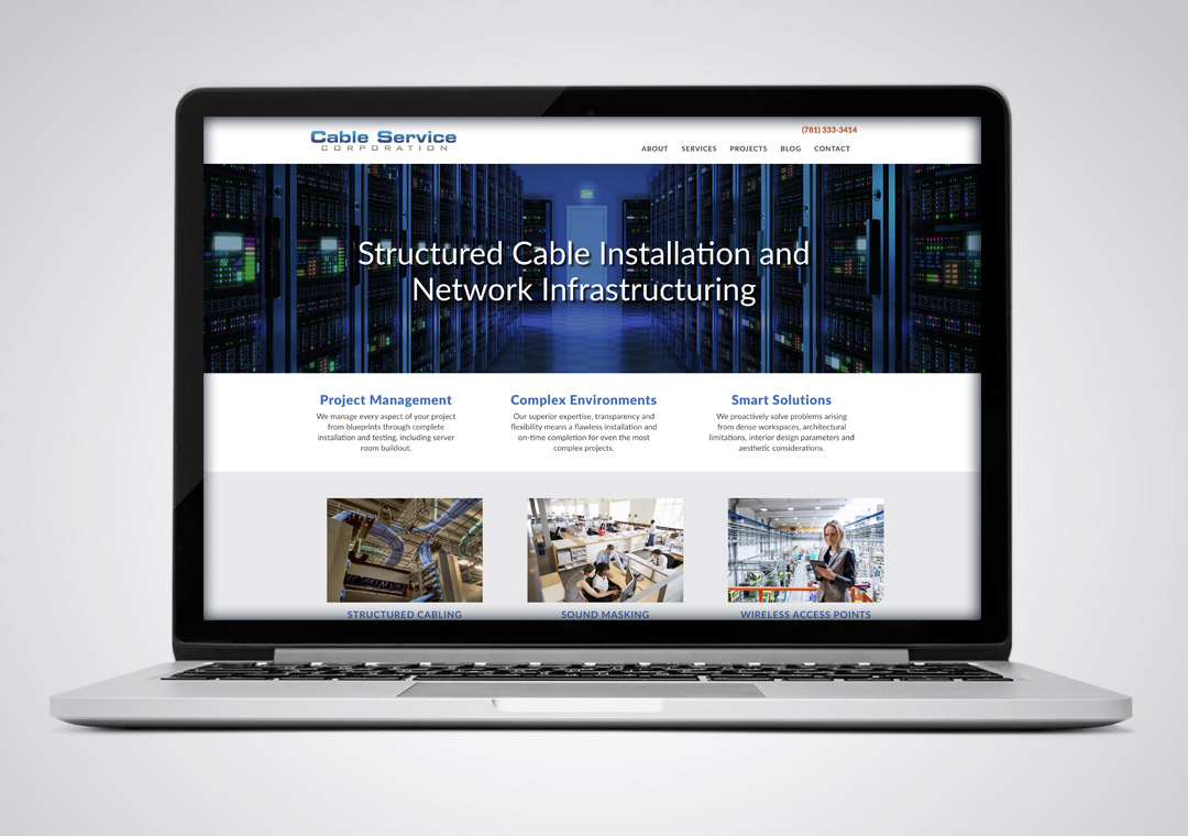 Cable Service Corporation Website Design